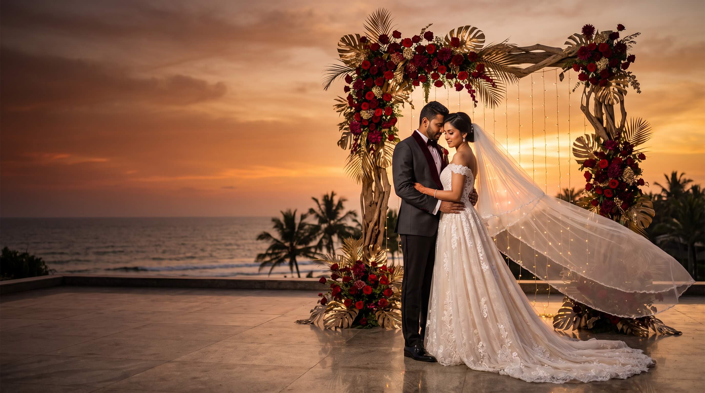 Sri Lankan wedding vendor at work